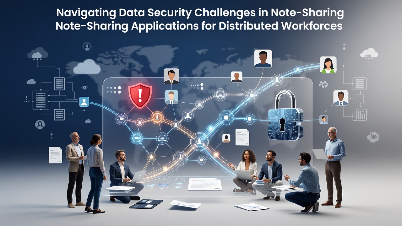 Navigating Data Security Challenges in Note-Sharing Applications for Distributed Workforces